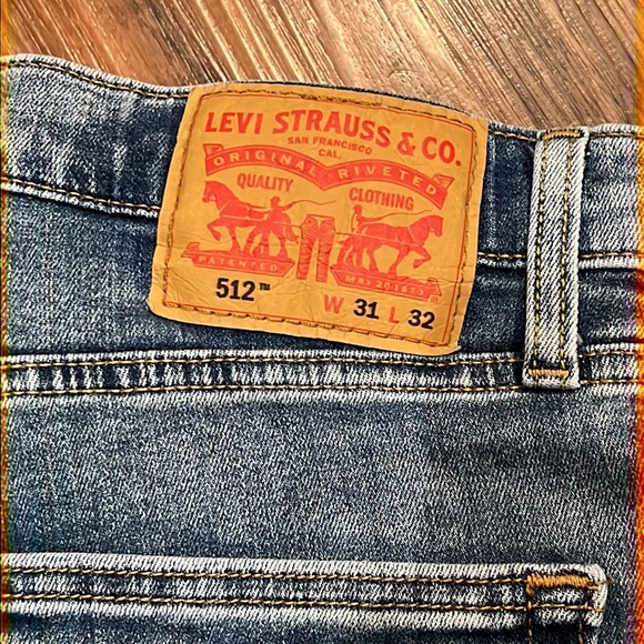 NWOT Levi’s 512 Slim Taper Fit Flex, 31x32 - Picture 8 of 14
